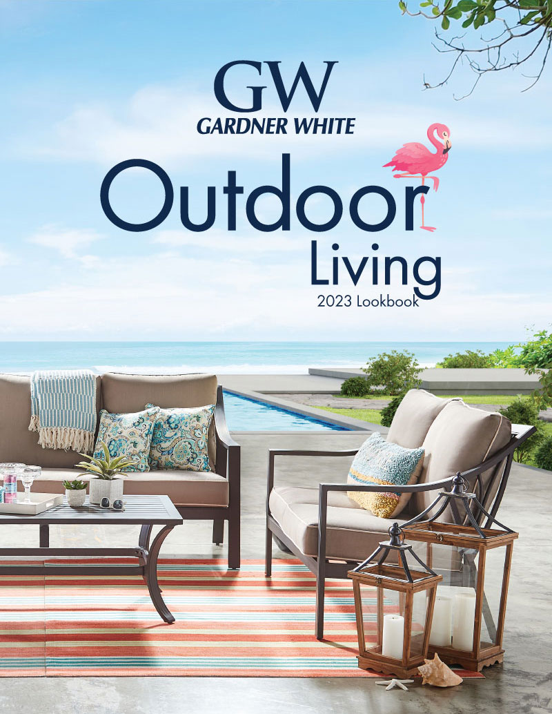 Gardner White Outdoor Living 2023 Lookbook Front Cover