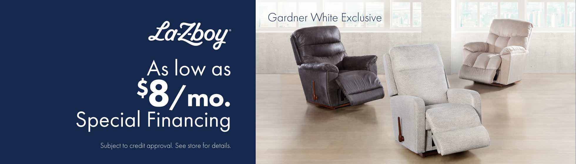 La-Z-Boy - As Low As $8 Per Month