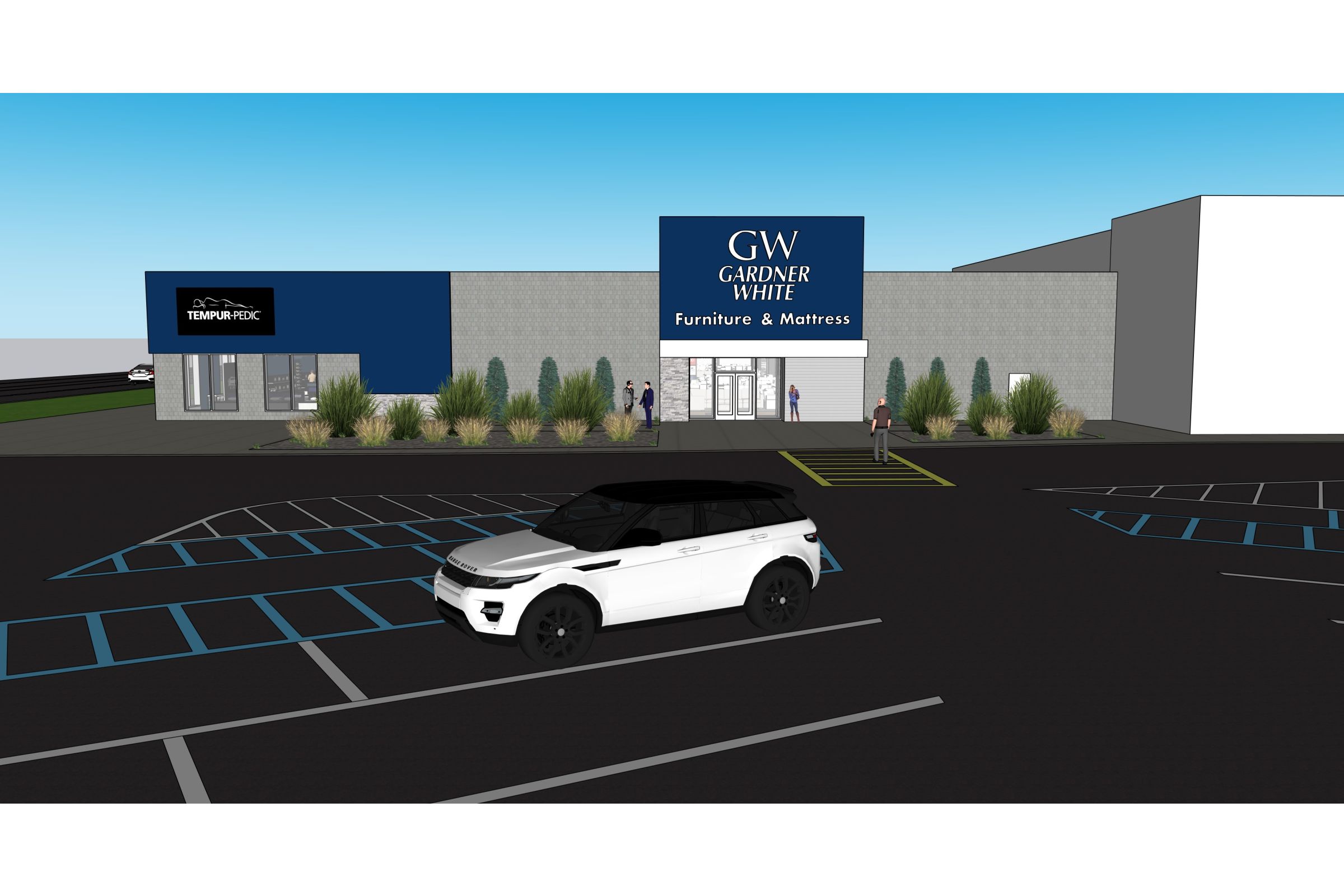 Storefront image of Gardner White's Cadillac location