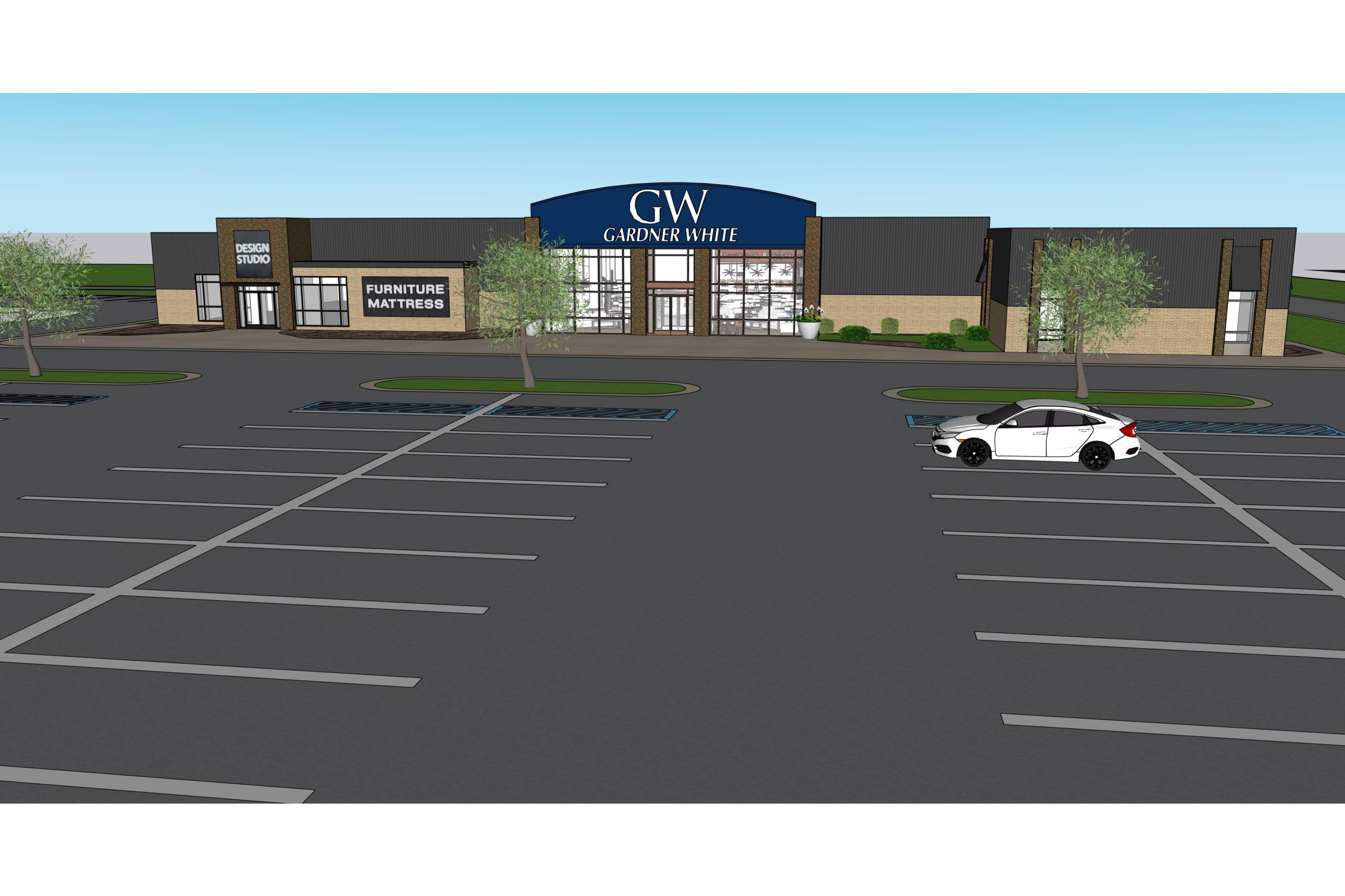 Storefront image of Gardner White's Mount Pleasant location