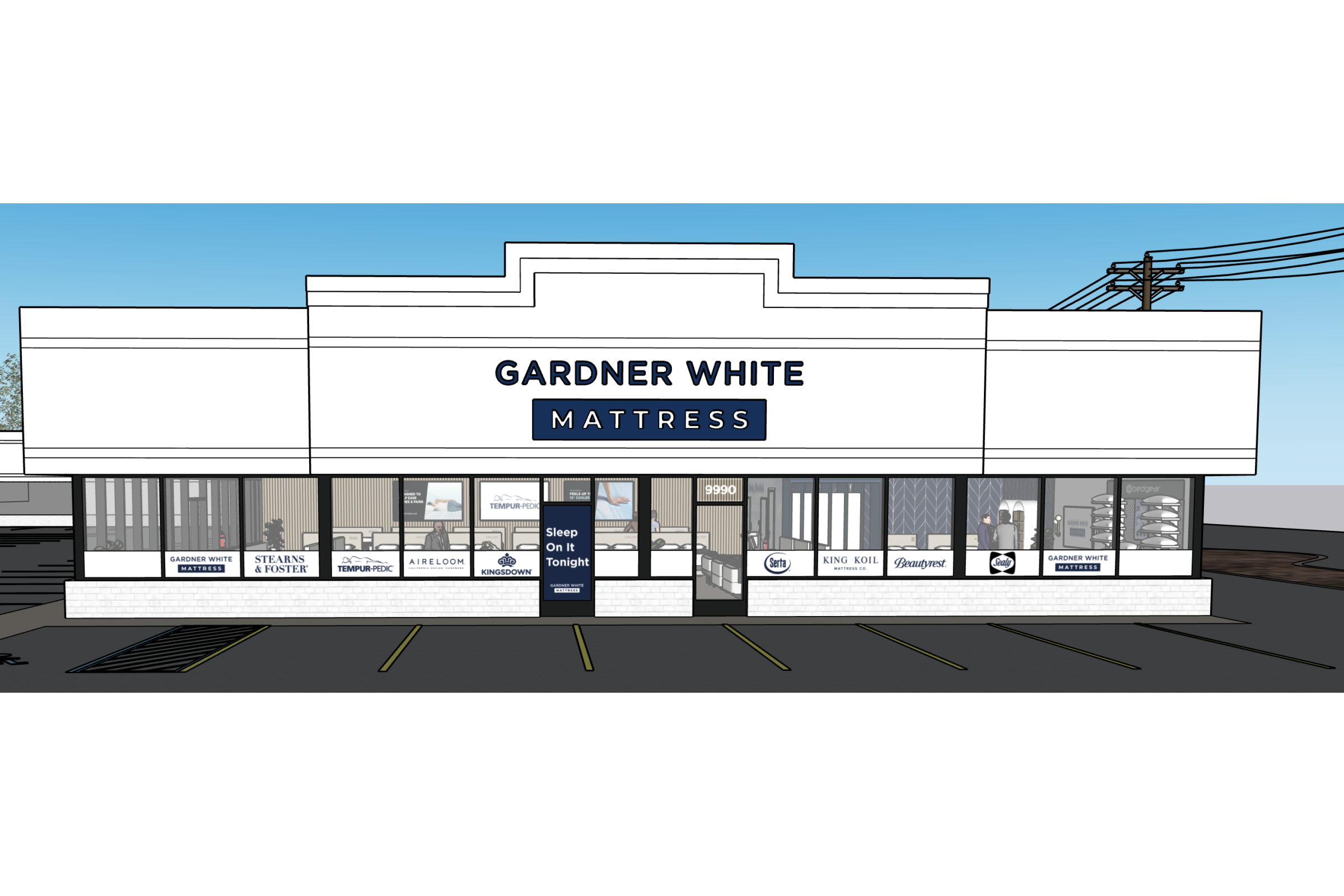 Storefront image of Gardner White's Brighton location